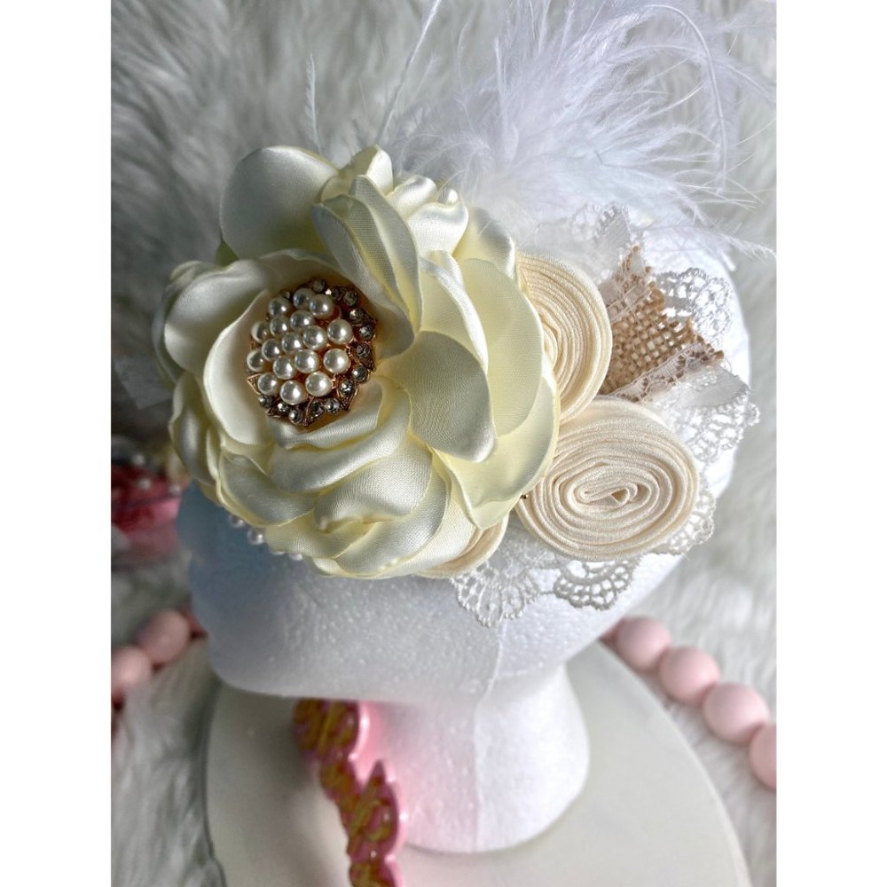 Flower Turban Headband, Newborn Girl Gift , Head Wraps - Picture 4 of 8